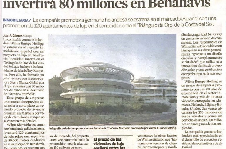 EXPANSIÓN PUBLICA UN ARTICULO DE THE VIEW MARBELLA