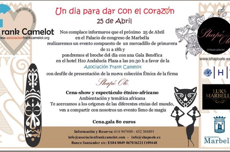 Mercadillo solidario y cena-gala benéfica de la Asociación Frank Camelot