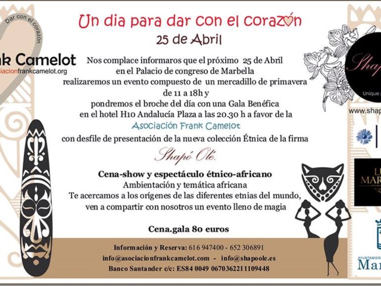 Mercadillo solidario y cena-gala benéfica de la Asociación Frank Camelot