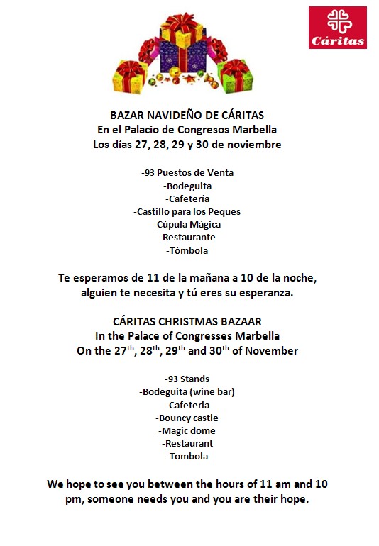 Bazar Navideño de Cáritas