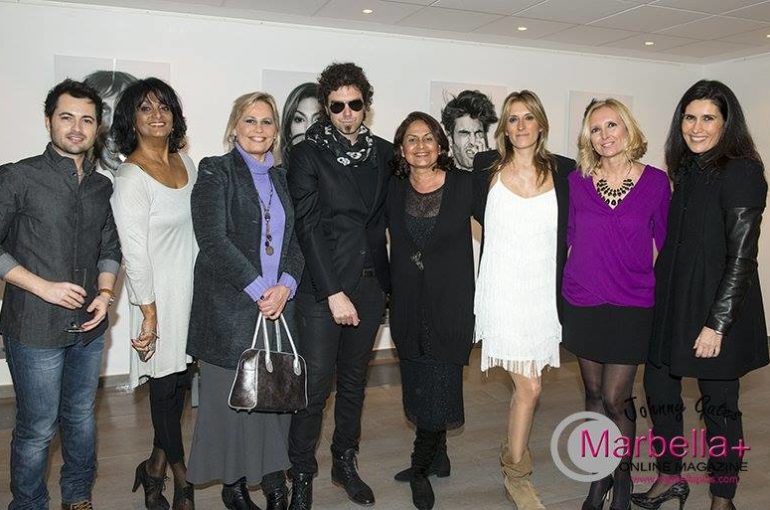 The Man in Black launched his exhibition in Marbella