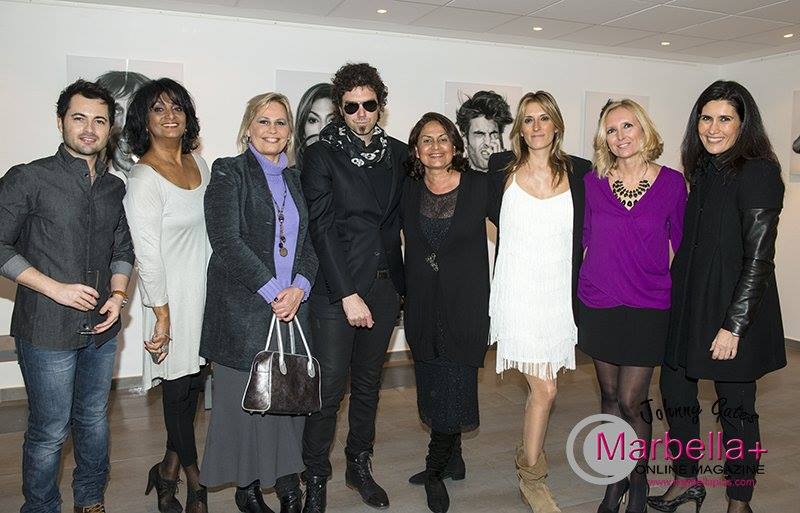 The Man in Black launched his exhibition in Marbella