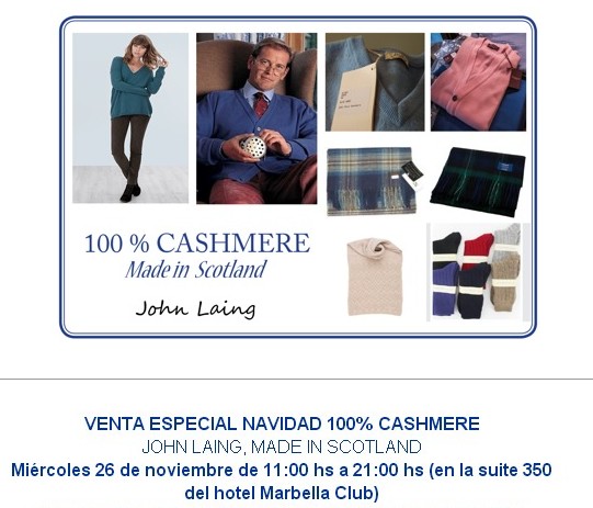 Venta privada de artículos en Cashmere – 26 de noviembre