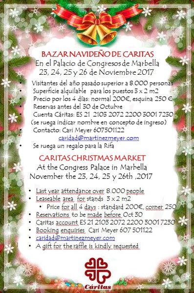 Bazar Navideño de Caritas