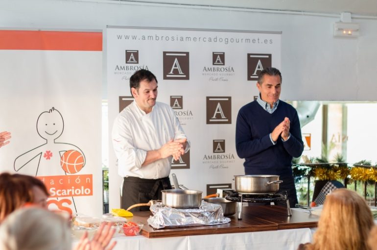 Le marché gourmet d’Ambrosía à Marbella organise un cours de cuisine solidaire en faveur de la fondation Cesare Scariolo.