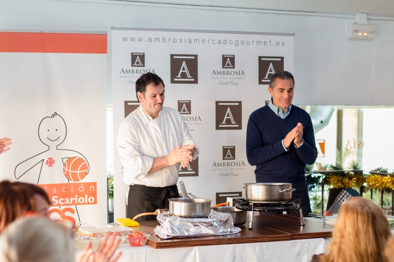 Le marché gourmet d’Ambrosía à Marbella organise un cours de cuisine solidaire en faveur de la fondation Cesare Scariolo.