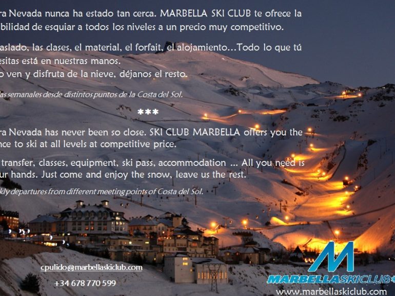 Marbella Ski Club te acerca a Sierra Nevada