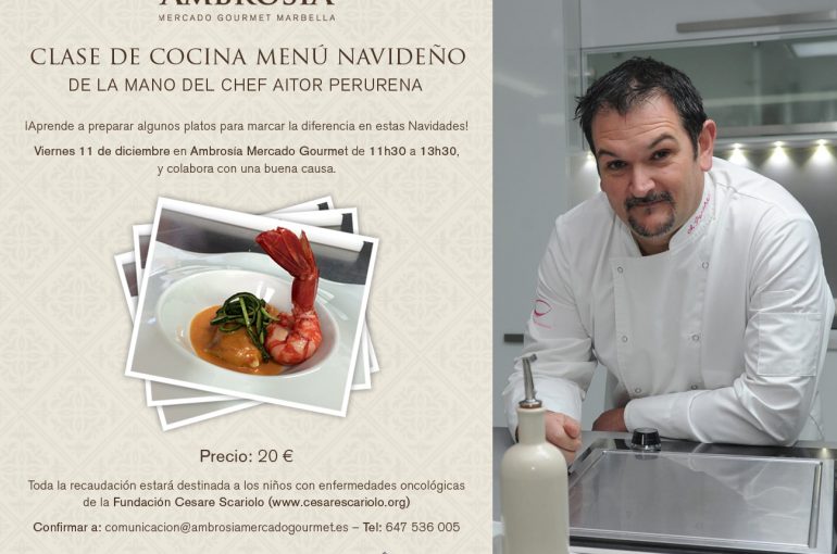 Curso de cocina navideña en Ambrosía Mercado Gourmet