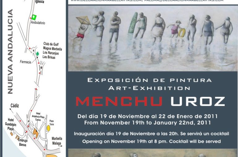 Exposicion de pintura de MENCHU UROZ en VTA3 – Marbella