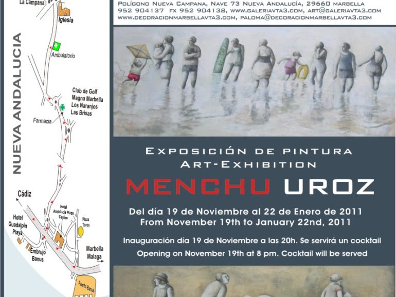 EXPOSITION DE PEINTURES DE MENCHU UROZ A VTA3 – MARBELLA