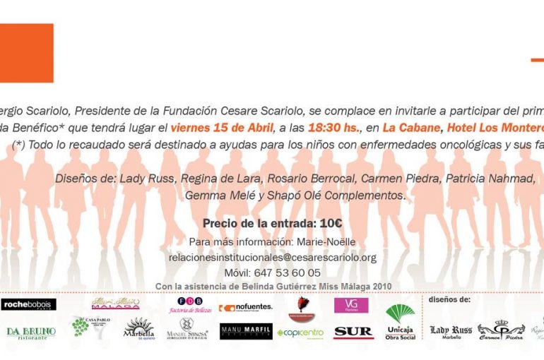 Desfile Benéfico a favor de la Fundación Cesare Scariolo