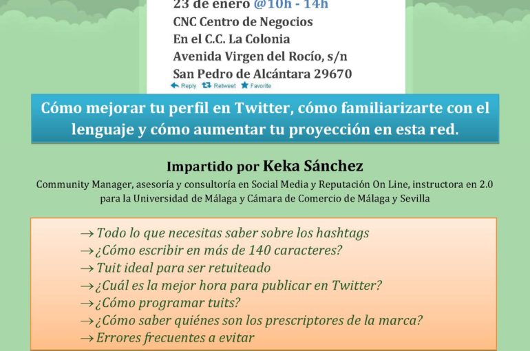 Curso Avanzado de TWITTER – 23 de enero 2013