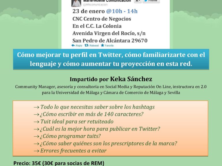 Curso Avanzado de TWITTER – 23 de enero 2013