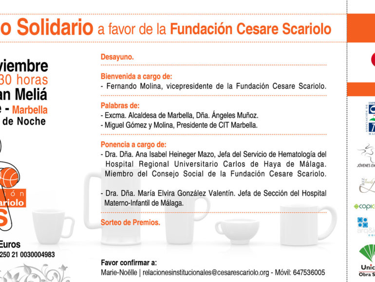 Desayuno Solidario a favor de la Fundación Cesare Scariolo en Marbella