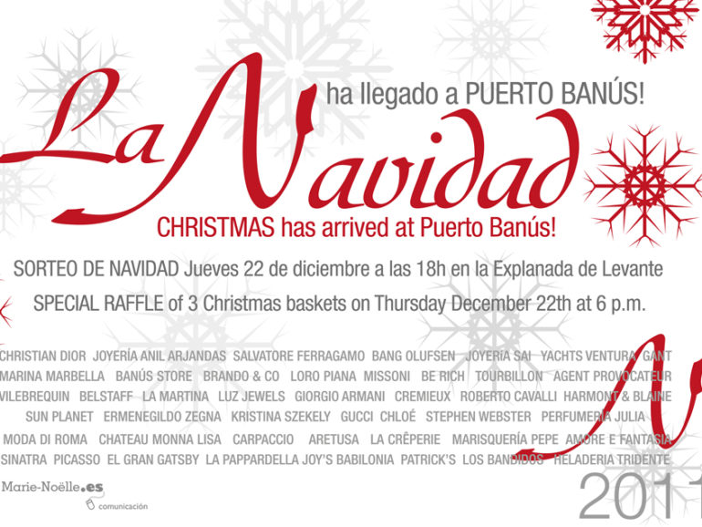 La Navidad ha llegado a Puerto Banús: sorteo el 22 de diciembre a las 18h de 3 cestas especiales