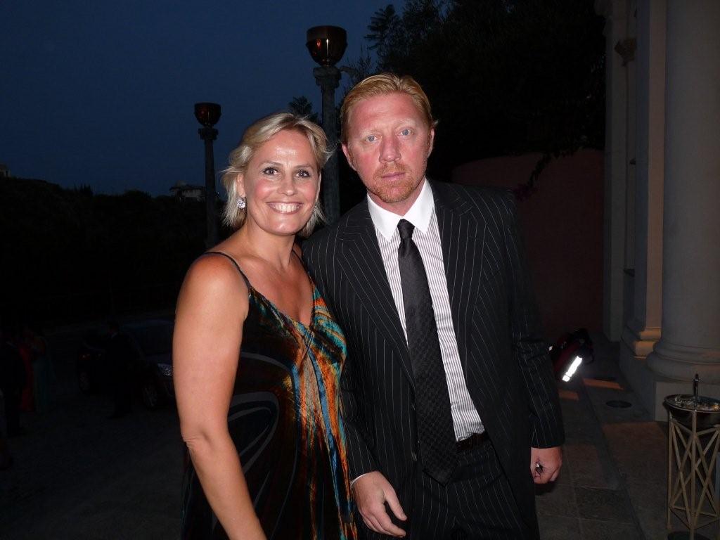 Marie-Noëlle erize con Boris Becker