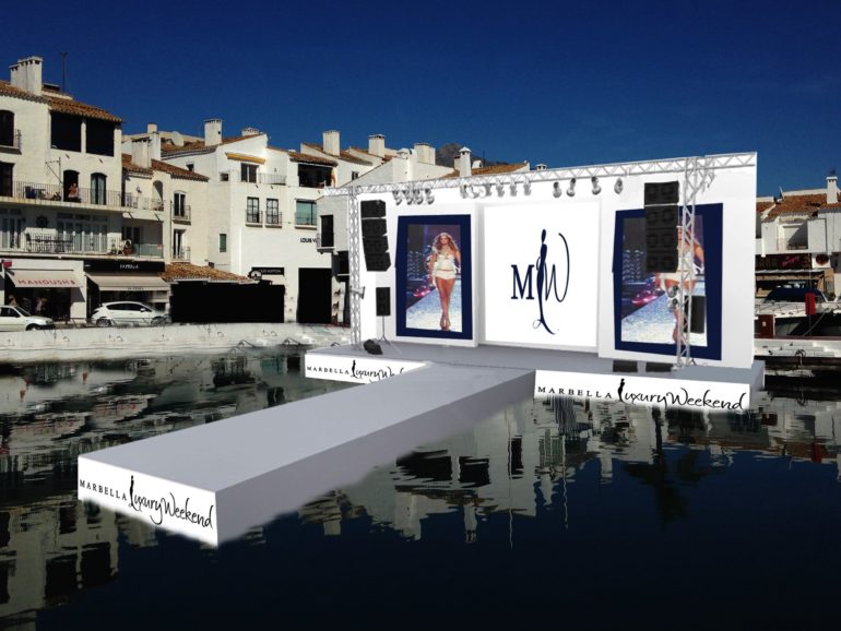 Marbella Luxury Weekend will present the first catwalk on the sea