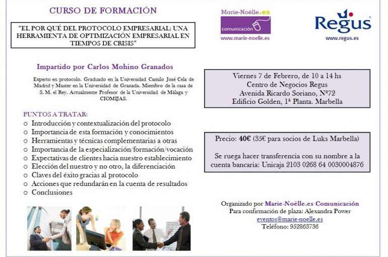 Curso de protocolo empresarial