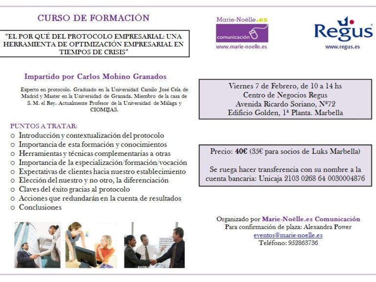 Curso de protocolo empresarial