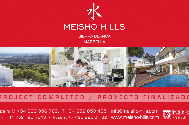 Valla publicitaria Meisho Hills – Marbella