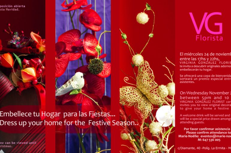 Exposición de artículos florales en VIRGINIA GONZÁLEZ FLORISTA