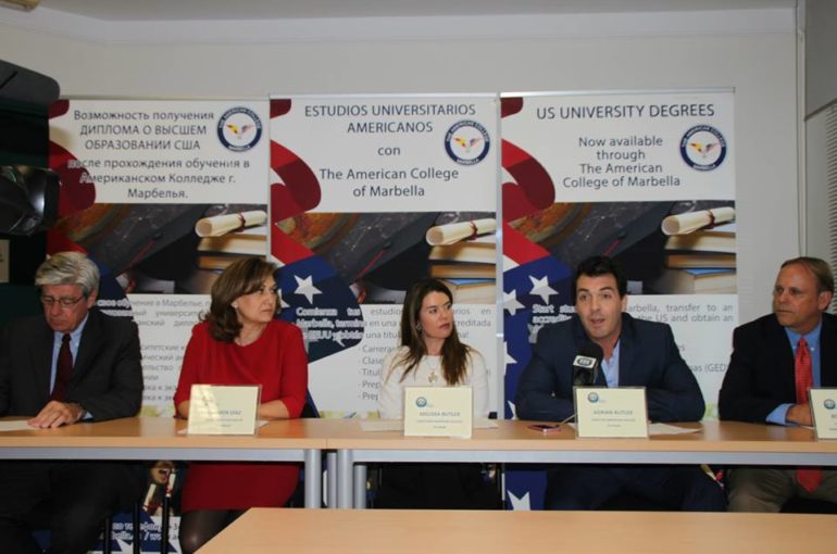 Press conference The American College in Spain and Broward College