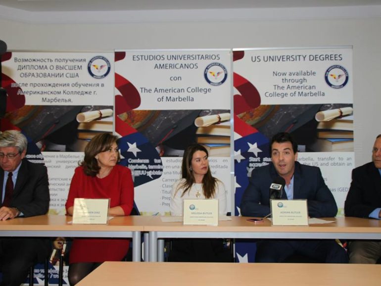 Press conference The American College in Spain and Broward College