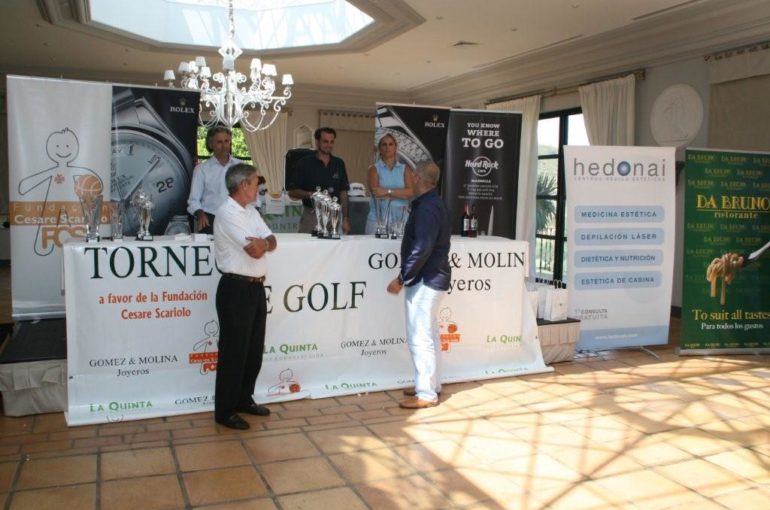 X Torneo de Golf Gomez y Molina a favor de la Fundación Cesare Scariolo